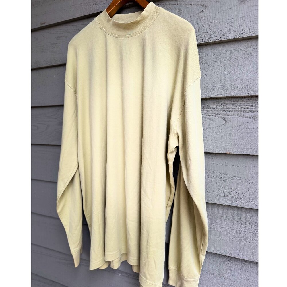 Bollé Golf Pima Cotton Long Sleeve Shirt XXL Cream Beige Minimal